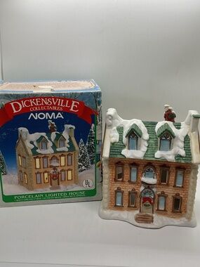Dickensville Porcelain Holiday House - NO LIGHT